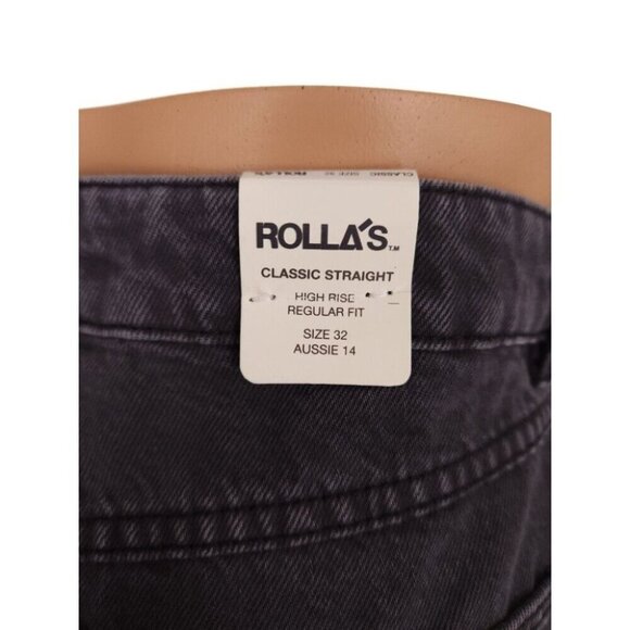 Rolla’s Original Straight High Rise Jeans Size 32 Sunbleach 90's Style NWT - Picture 7 of 13